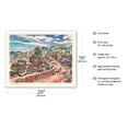 thumbnail image 2 of Colorful Taxco Mexico - United Air Lines - Vintage Travel Poster by Joseph Fehér 1948 - Fine Art Matte Paper Print (Unframed) 16x20in, 2 of 4