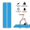thumbnail image 6 of CHAMPIONPLUS Air Track 10ft 13ft 16ft 20ft Inflatable Air Tumble Track Gymnastics Tumbling Mat 4in 8in Thick Mats for Home Use/Training/Cheerleading/Water/Yoga Electric Air Pump, Blue White 20ft 8in, 6 of 7