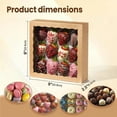 thumbnail image 4 of Paquete de 25 cajas de pastel kraft con ventana transparente para panadería, fresas de chocolate, pasteles, magdalenas, rosquillas, galletas, 4 of 4