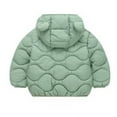 thumbnail image 5 of SRZYMJ Toddler Winter Coats Puffer Padded Jacket Baby Boys Girls Bear Hoods Down Jacket Light Weight Outerwear Green 12-18 Months, 5 of 7