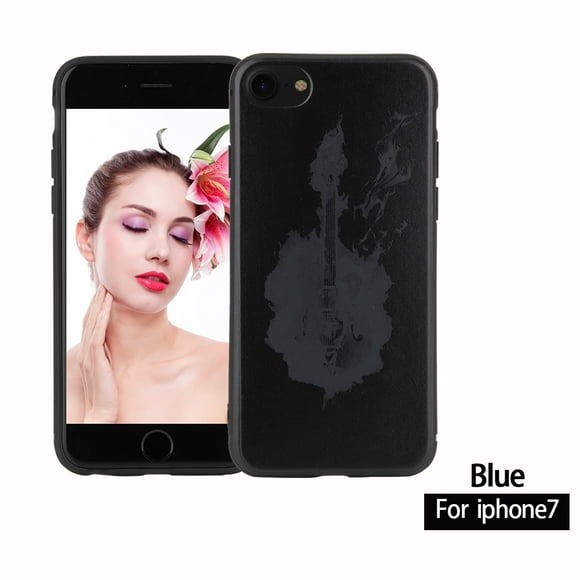 ZOUSSIQI TPU Protective Color Changing Thermal Sensor Heat Induction Back Case for iPhone 7 Blue EL225#71231