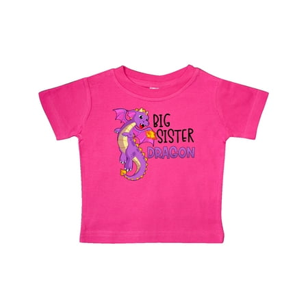 

Inktastic Big Sister Cute Purple Dragon Gift Baby Girl T-Shirt
