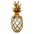 thumbnail image 6 of DecMode Gold and Mirror Glamorous and Coastal Pineapple Table Top Décor with Textured Base, 5"W x 5"L x "15H, Featuring Diamond Glass Cut-Outs, 6 of 12