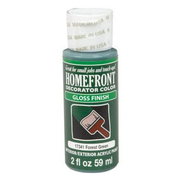 Pintura a cuadros Homefront, color verde bosque, acabado brillante, 59 ml