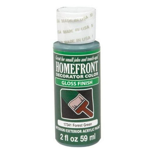 Pintura a cuadros Homefront, color verde bosque, acabado brillante, 59 ml