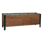 Grapevine Urban Garden Recycled Wood and Metal Planter 46IN  Rectangular