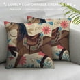 thumbnail image 3 of PRATYUS Cute Horse Throw Pillow Covers Soft Galloping Horse Cushion Covers for for Couch Sofa Kawaii Cute Animal Decor Decorative Pillowcases Outdoor Pillows Covers 20x20in, 3 of 5