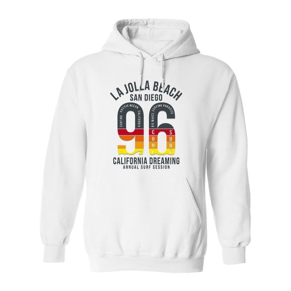 La Jolla Beach San Diego '96 Hoodie Men -Image by Shutterstock, Male x-Large