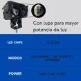 thumbnail image 4 of Faro Lupa Led Buho Bicolor Color Auxiliar Niebla Moto Ore, 4 of 8
