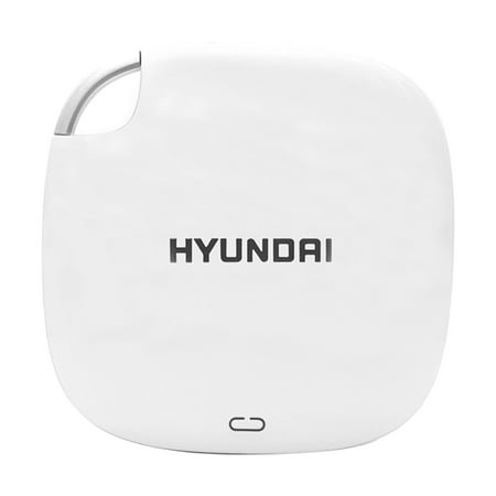 UPC: 0810033033292 | Hyundai 2TB Ultra Portable Data Storage Fast External SSD  PC/MAC/Mobile- USB-C/USB-A  Dual Cable Included  Pearl White – HTESD2048PW