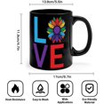 thumbnail image 3 of Funny Coffee Mug Tea Cup The Lord Is My Shepherd And He Knows I''m Gay Coffee Tea Cups LGBT Festival Party Modern Ceramic Mugs Gifts for Men Adults Mommy Married Couples 11oz Black, 3 of 6