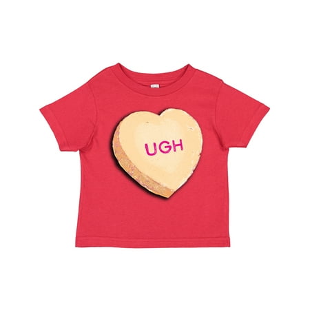 

Inktastic Anti-Valentine s Candy Heart Ugh Gift Toddler Boy or Toddler Girl T-Shirt