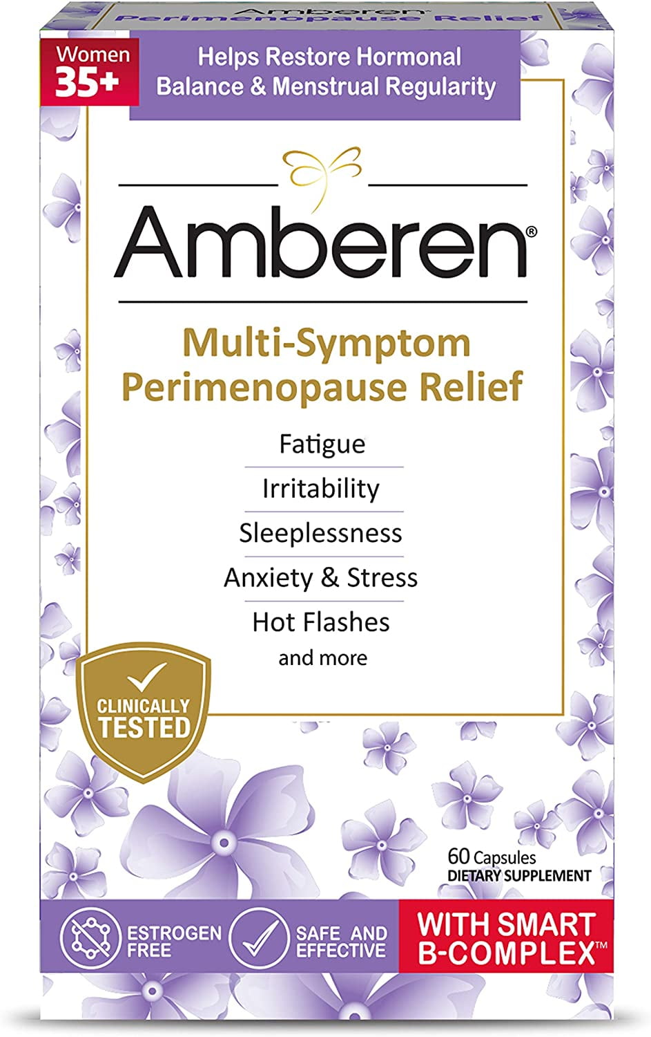 Amberen Multi-Symptom Perimenopause Relief, Restore Hormonal Balance ...