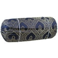 thumbnail image 2 of Natural Geo Navy Blue Gao Takiya Bolster Pillow (Set of 2), 2 of 4