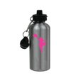 thumbnail image 1 of Personalized Custom Cheerleader Aluminum Silver Finish 20 Ounce Water Bottle Customizable, 1 of 4