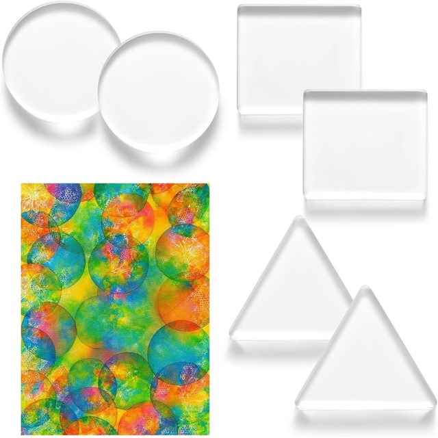 6 Pack Monoprinting Print Plates 3 Inch Small Gel Printing Plates for -Art for Card Making Scrapbooking Arts Crafts,1set * gel plate