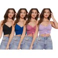 thumbnail image 1 of Pack 4 Blusas Mujer Tops Jareta Croptop Dama Canalé Mayoreo LOLE Crop Top, 1 of 5