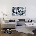 thumbnail image 2 of ARTCANVAS Blue Gray White Modern Rectangle Canvas Art Print - Size: 40" x 26" (0.75" Deep), 2 of 9