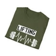 thumbnail image 4 of Lifting is My Therapy Workout Exercise Inspirational TShirt, 4 of 4