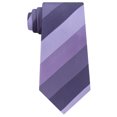 thumbnail image 1 of Kenneth Cole Mens Jupiter Stripe Silk Self-tied Necktie, Purple, One Size, 1 of 1