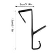 thumbnail image 7 of Over Door Hook Hangers plastics Kitchen Bathroom Cupboard free Punch, 7 of 7