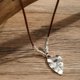 thumbnail image 5 of Gargantilla gótica con colgante de corazón grande para mujer, elegante cadena ajustable, cadena Simple para clavícula, regalo de joyería, 5 of 5