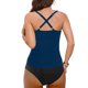 thumbnail image 5 of Conjunto de Bikini de Cintura Alta para las Mujeres sin Mangas Traje de Baño Sólido, Push-Up Acolchado Alto Corte Traje de Baño Blusa, 5 of 5