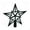 Army Green, variant on 7.8 Inch Red Velvet Christmas Tree Topper Star Holiday Ornament |Hollow-out Star Design, Festive Centerpiece for Seasonal Decorating, Adds Elegant to Home
