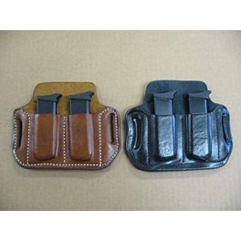Azula Leather OWB Pancake Holster For Walther CCP 9mm - Right Hand, Black, Belt Slot Design