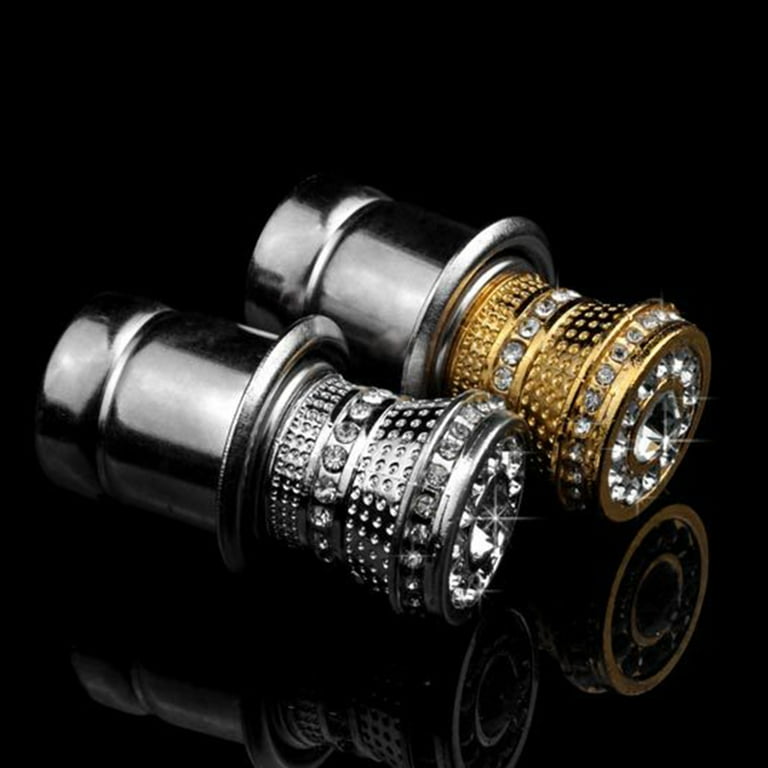 Walbest Crystal Bling Car Cigarette Lighter 12v, Bling Car Accessories, Rhinestone Auto Interior Accessory, Car Charger Decoration, Glam Car Decor -