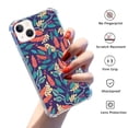 thumbnail image 2 of Indigo Shrub Flower Case for iPhone 14 Plus,Aesthetic Colourful Floral Plant Case for Men Women,Unique Soft TPU Bumper Case Cover, 2 of 5
