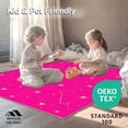 thumbnail image 4 of ODIKA 8'x10' Machine Washable Non-Slip Area Rug, Starlight Constellation Map featuring Celestial Navigation Design High Traffic Rug with Pad, Pink, 688798, 4 of 8