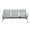 Silver, variant on Kinsuite Airport Reception Seat Bench - 2 Seat Guest Chairs with Arms Waiting Room Chairs Office Guest Chairs & Reception Chairs for Office Bank Hospital, Black