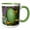Green/White, variant on 3drose, Egg of Cassowary Bird, Papua New Guinea - Oc12 Ksu0106 - Keren Su, 11oz Two-tone Red Mug