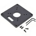 thumbnail image 3 of Woodworking Tool,120 x 120MM Aluminum Flip Panel Router Accessory Rugged and Tough, 3 of 12