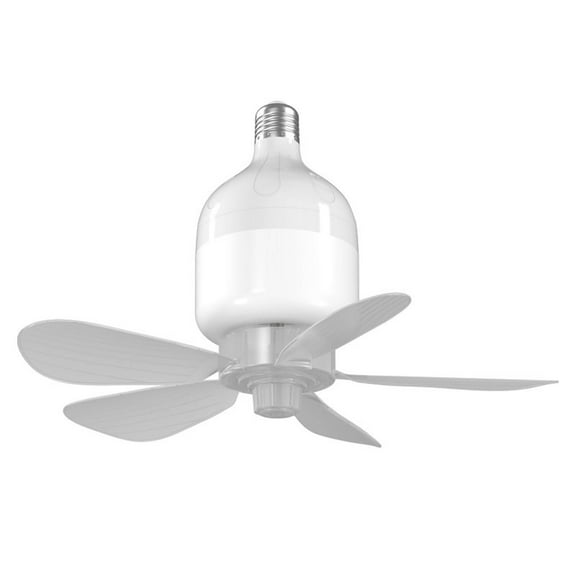 Smart Home Socket Fan Light Bulb Dimmable LED Ceiling Fan with Remote Plug-In Ceiling Fan Replacement Light for Kitchen Garage Bedroom