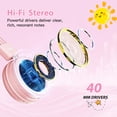 thumbnail image 4 of Auriculares Cowyawn USB tipo C para niños, 94 dB, volumen limitado, color rosa, 4 of 8