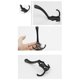 thumbnail image 5 of Wall Hooks With Screws Storage Wall Hanger Wall-mounted Wardrobes Chrome. (black)(1pcs), 5 of 5