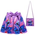 thumbnail image 1 of Children's Suit Girl's Short-sleeved Pleated Skirt Bag Four-piece Set, 1 of 4