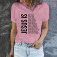 thumbnail image 2 of HBYJLZYG Shirts For Women, 2024 Easter Graphic Print Short Sleeved Crewneck T-Shirt Top/Shirt Y2K Clothing 2024, 2 of 7