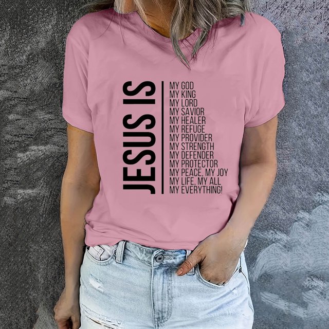 EGNMCR Easter Easter Chemises pour Femmes Chemises Imprimé Mode Printemps et Été pour Femmes Motif Imprimé Easter Col Rond T-shirt à Manches Courtes Haut/chemise T-Shirts pour Femmes