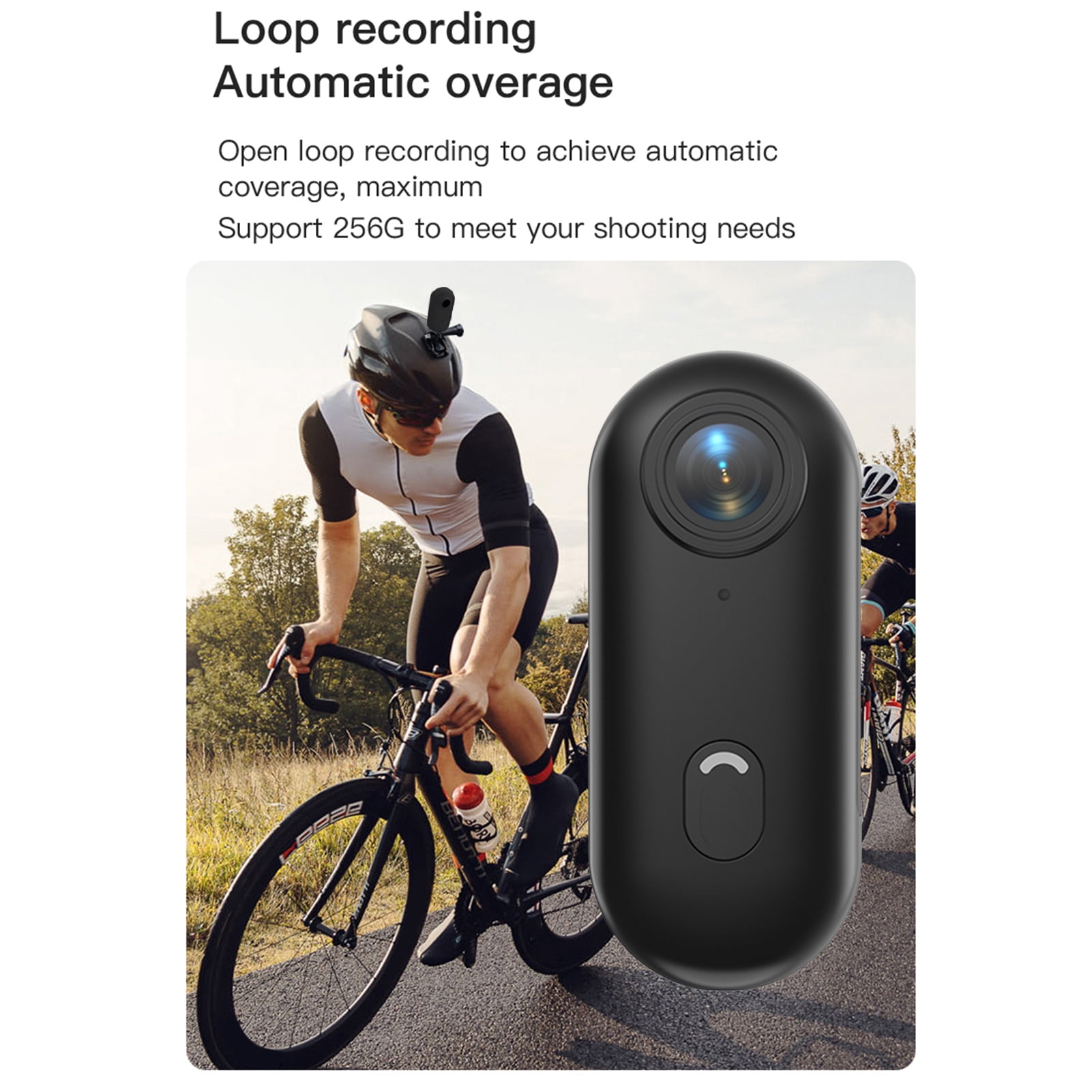 Sports 1080P Tiny Action Camera WiFi Sports Camera 120 Wide Angle Lens Video Camera With Magnetic Lanyard Back Clip Water Resistant Case