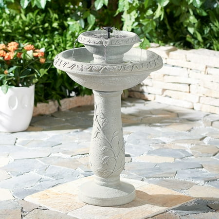 - Better Homes & Gardens Solina Solar Pedestal Water Fountain