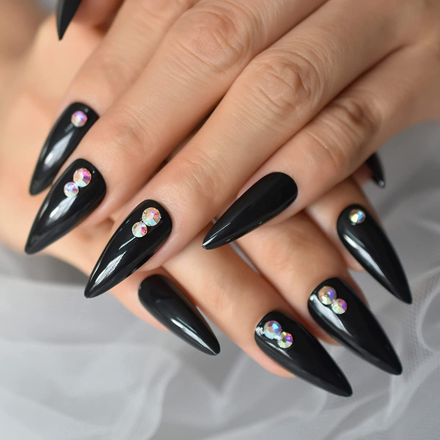 Share more than 144 black holographic glitter nails best