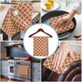 thumbnail image 3 of Orange Moroccon 1 Pack Kitchen Towel, Water Absorbent Dish Towel, Farmhouse Country Minimalist Geometric Decorative Hand Towels - Quick Drying Cloth for Cooking Baking, 18x28 Inch, 3 of 8