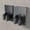 Black#572, variant on Violete Stainless Steel Mop Clip Wall Mount Holders, 2 Pack Broom and Mop Hangers with Hooks for Bathroom, Kitchen, Garage, Indoor or Outdoor Storage