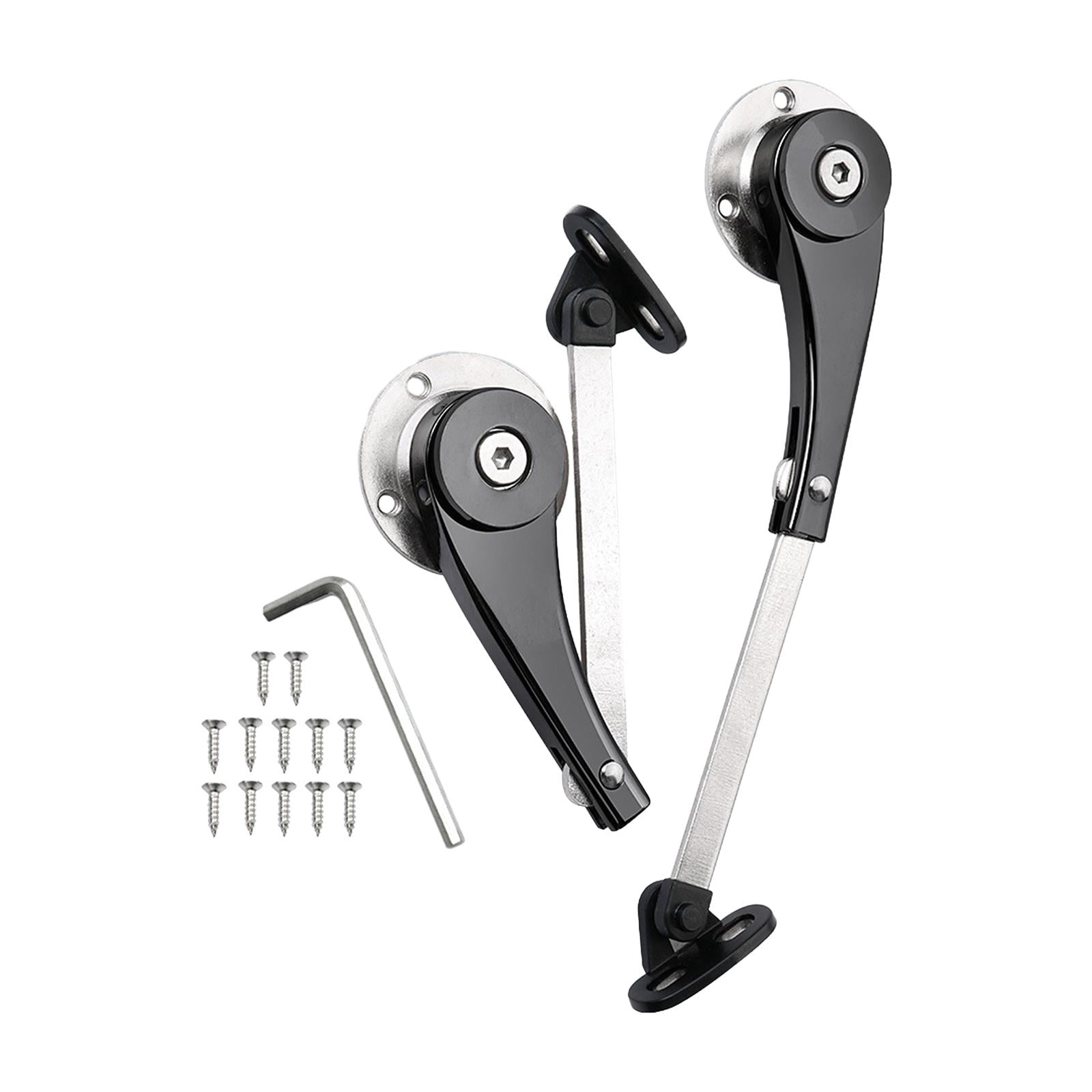 Esquirla Cabinet Door Support Rod Fold Down Doors Pull Rod Heavy Duty Zinc Alloy Fold Down Door Support Rod for Bathroom Cabinet