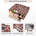 thumbnail image 3 of FORMRS Womens Corduroy Tote Bag Crossbody Shoulder Purse Handbag with Detachable Strap, Orange Floral Leopard Pattern, 3 of 7