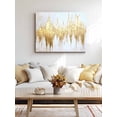 thumbnail image 4 of Abstract Gold Wall Art for Living Room,Canvas Picture Wall Decor for Bathroom Bedroom,Modern Minimalist Art White Gray Ripple Painting Artwork for Office Kitchen Hallway Dining Room Decor 12"x16", 4 of 8