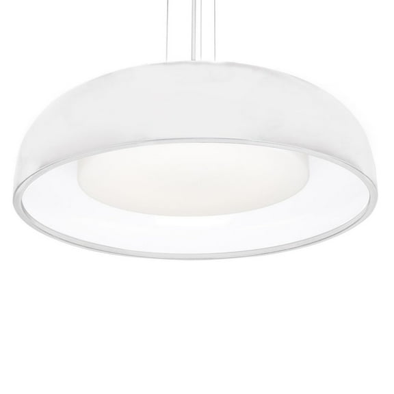Kuzco 24" White LED Pendant Lighting PD13124-WH, 3000K 60W Ceiling Light